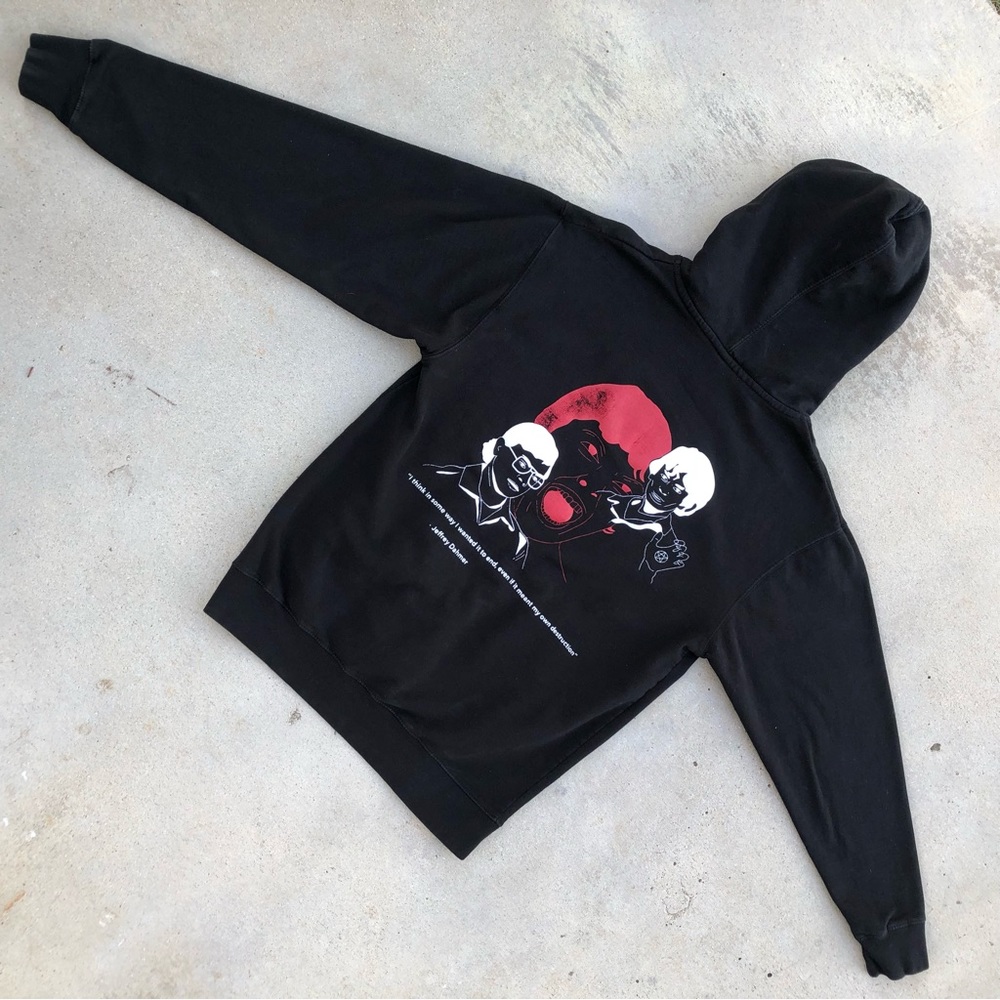 Vtg Submission To Society Jeffrey Dahmer Richard Ramirez Black Hoodie - Picture 5 of 9